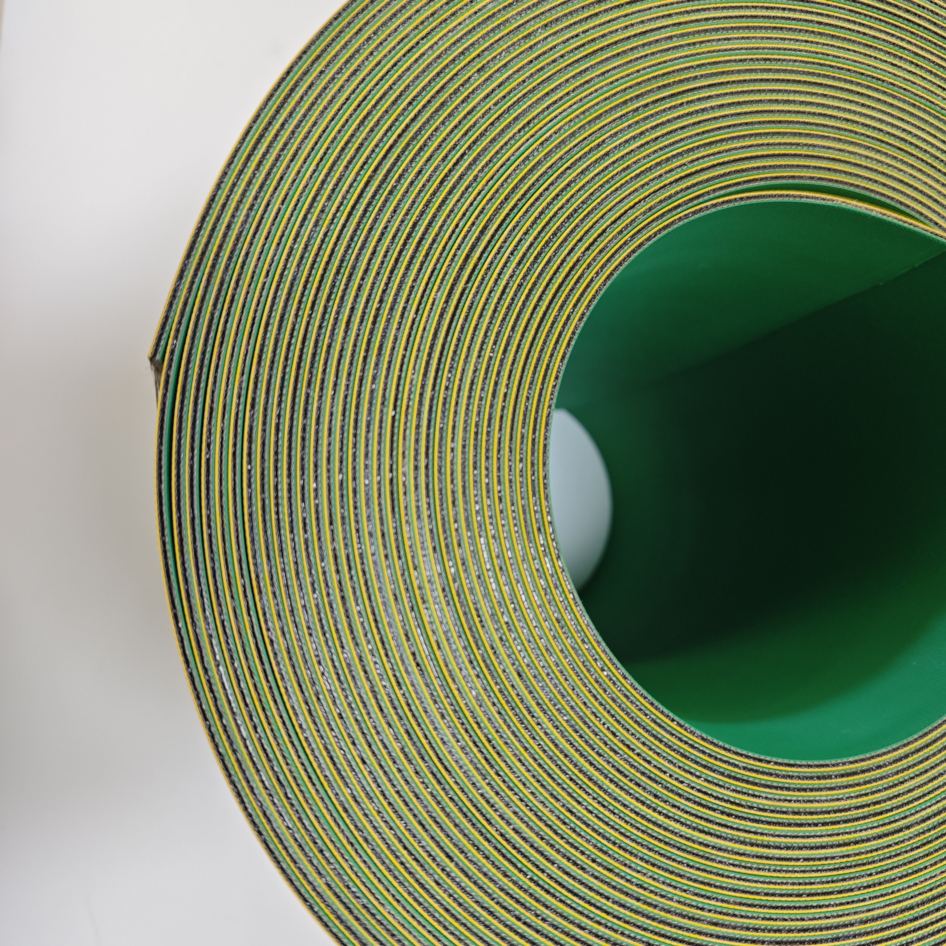 Yellow nylon baseband core transmission plane conveyor belt