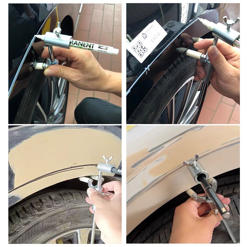 Wheel Arch and Dent Fix Equipment Auto Car Body Line Marker Tool With 2 Pencil