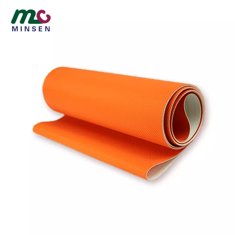 Manufacturer customized high quality various color diamond pattern PVC commercial treadmill running belt