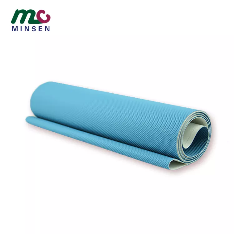 Manufacturer customized high quality various color diamond pattern PVC commercial treadmill running belt