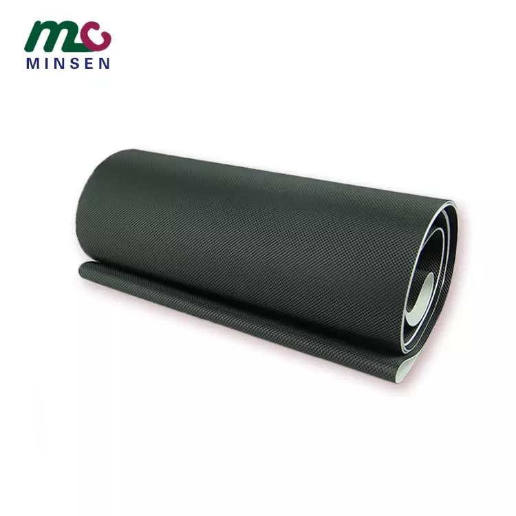 Manufacturer customized high quality various color diamond pattern PVC commercial treadmill running belt