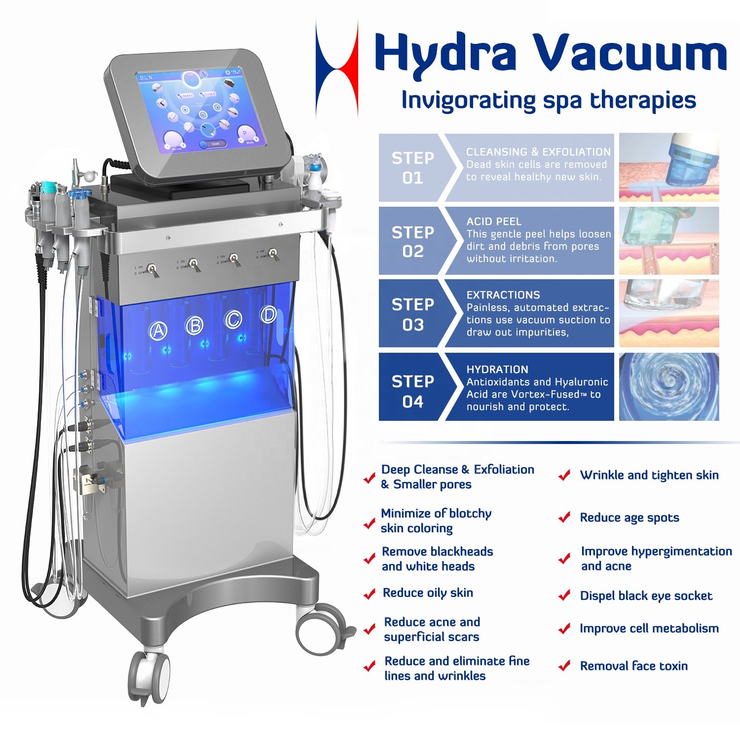 2025 OEM Customization CE Approved Hydra Microdermabrasion Aqua Peel Facial Dermabrasion Hydration Machine