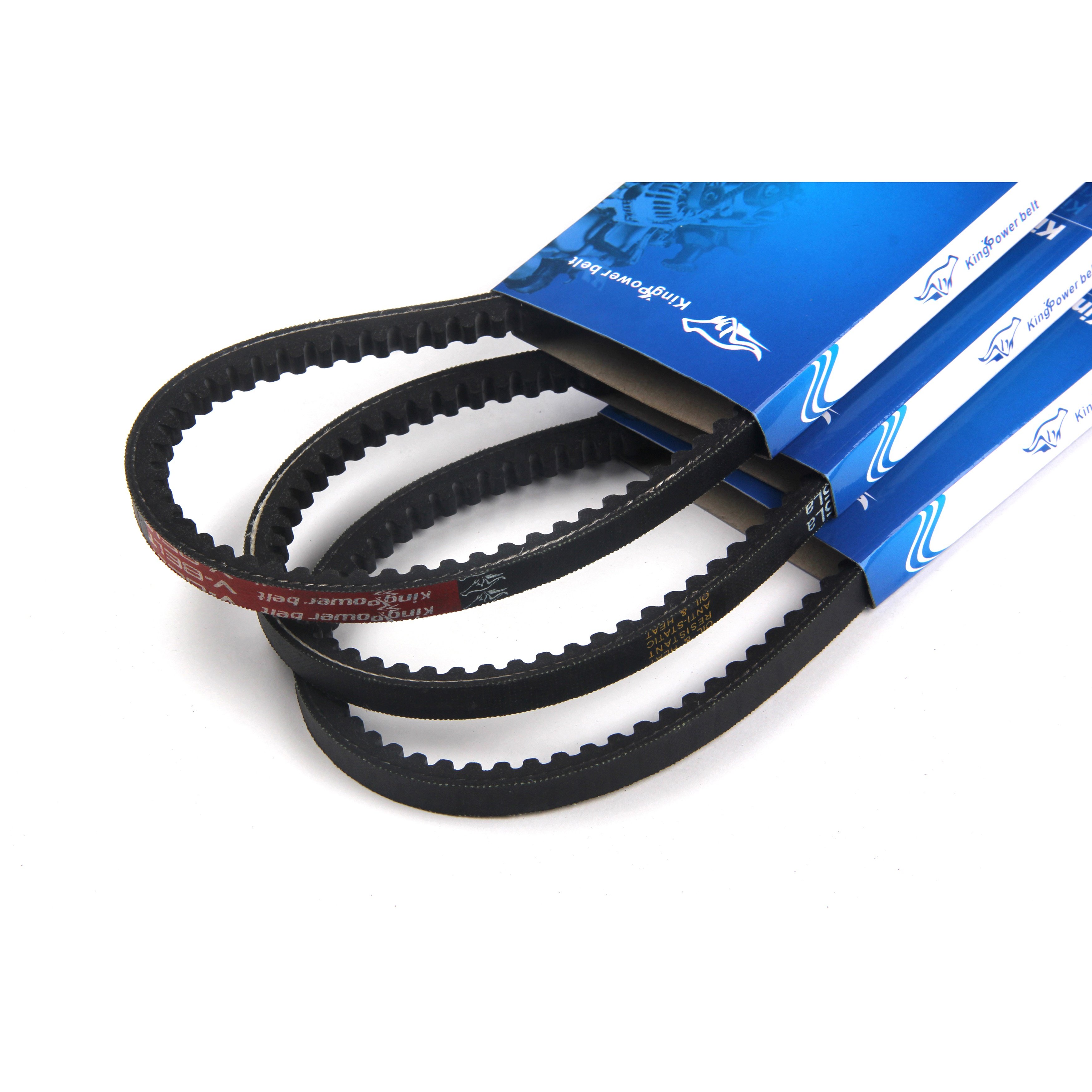High Quality KingPower Rubber COGGED V BELT Transmission Belts Mechanical Parts scooter drive belt