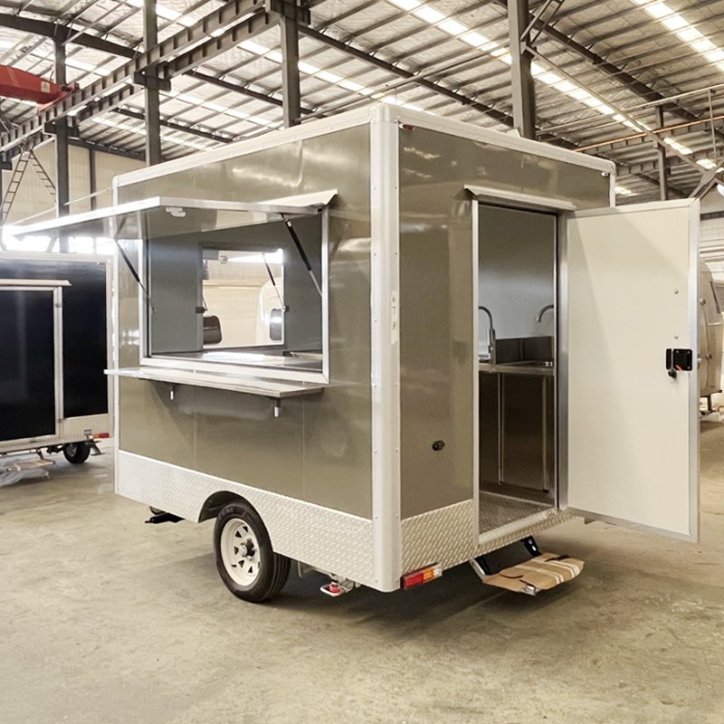Coffee Hotdog Burger Candy Cart for Sale Taco Food Truck Custom Size Mobile Kitchen Van Camping Trailer for Sale America