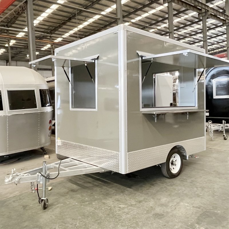 Coffee Hotdog Burger Candy Cart for Sale Taco Food Truck Custom Size Mobile Kitchen Van Camping Trailer for Sale America