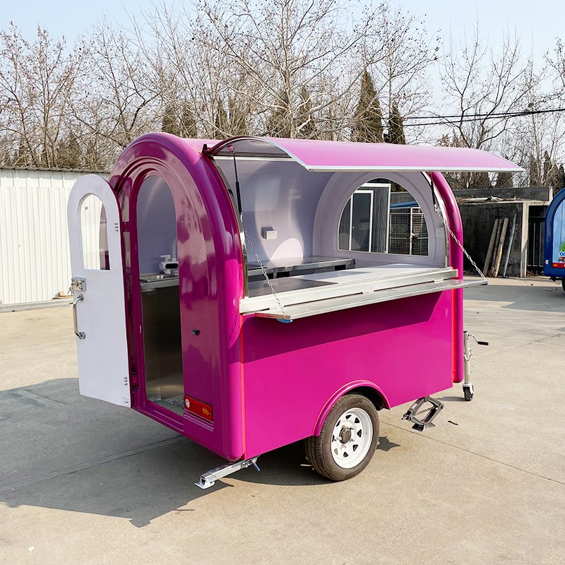 Small Food Truck Snack Juice Vending Wedding Party Used Coffee Ice Cream Hot Dog Mobile Food Cart for Sale