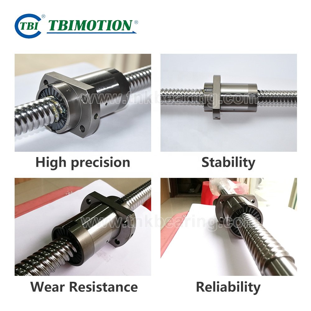 Original TBI Rolled Ground Ballscrew Rod SFY SFY1632 SFY2040 SFY2550 SFY3264 SFY4080 SFY50100 C7 C5 C3 Ballscrews CNC Ball Screw