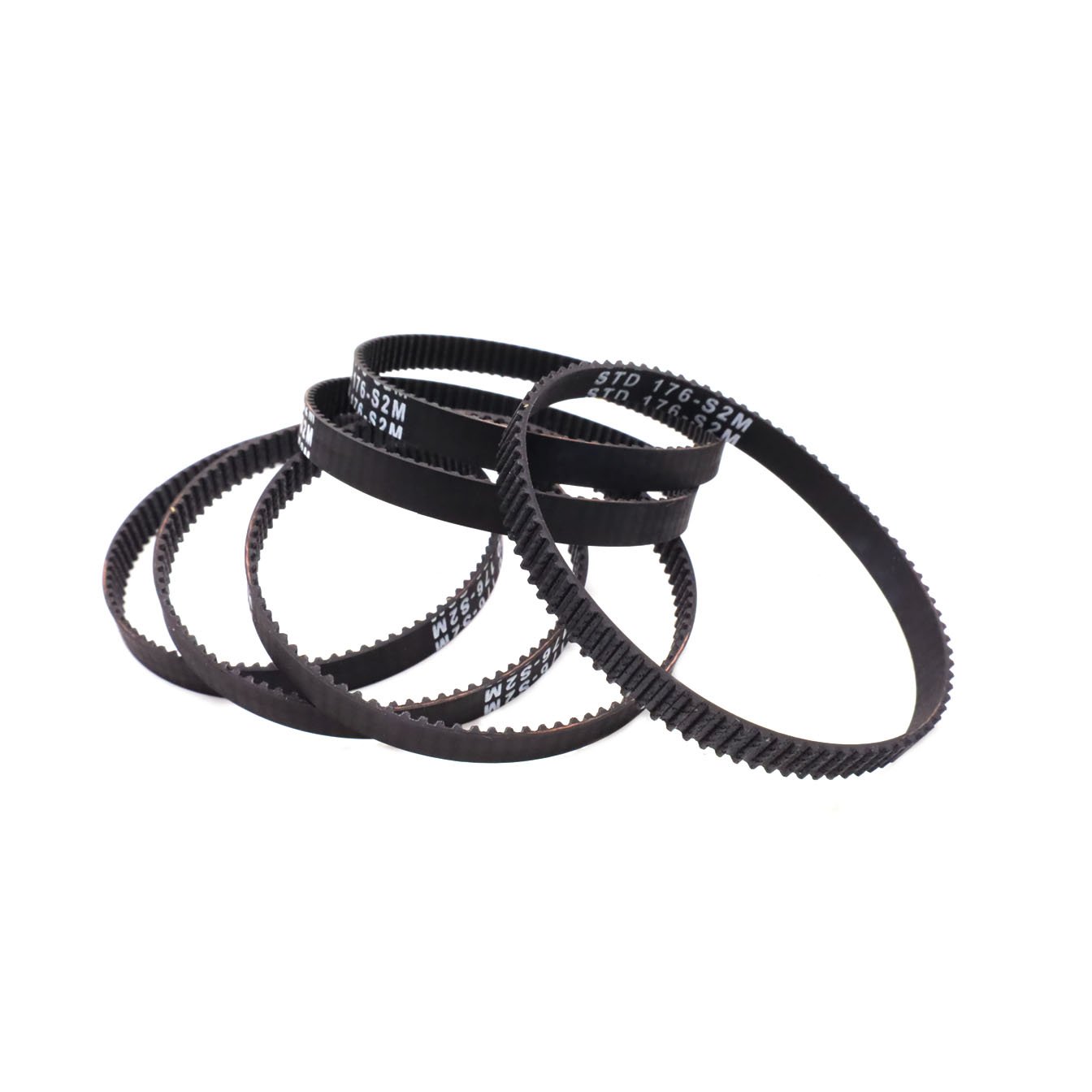 High Torque S2M 176 Timing Belt 88 TeethTiming Belt Pitch 2mm width 4 6 10 15mm STS STD S2M Closed-loop rubber industrial belt