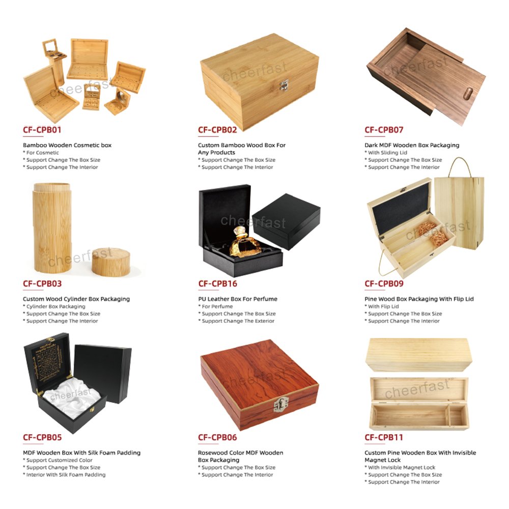 Best Selling Makeup Storage Box With Mirror Portable Organizer Palette Empty Bamboo Makeup Mirror With Power Box Makeup Box