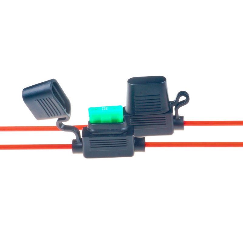Waterproof Custom Auto Fuse Tap Adapter Blade Car Fuse Holder 30A Amp InLine Medium Fuse Holder for Auto