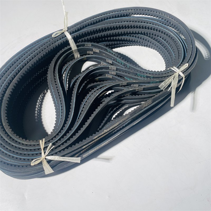 3v500 High Quality Industrial Transmission Auto Tension Bearing Unit Poly Rubber Pulley V Belt