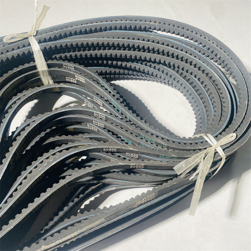 3v500 High Quality Industrial Transmission Auto Tension Bearing Unit Poly Rubber Pulley V Belt