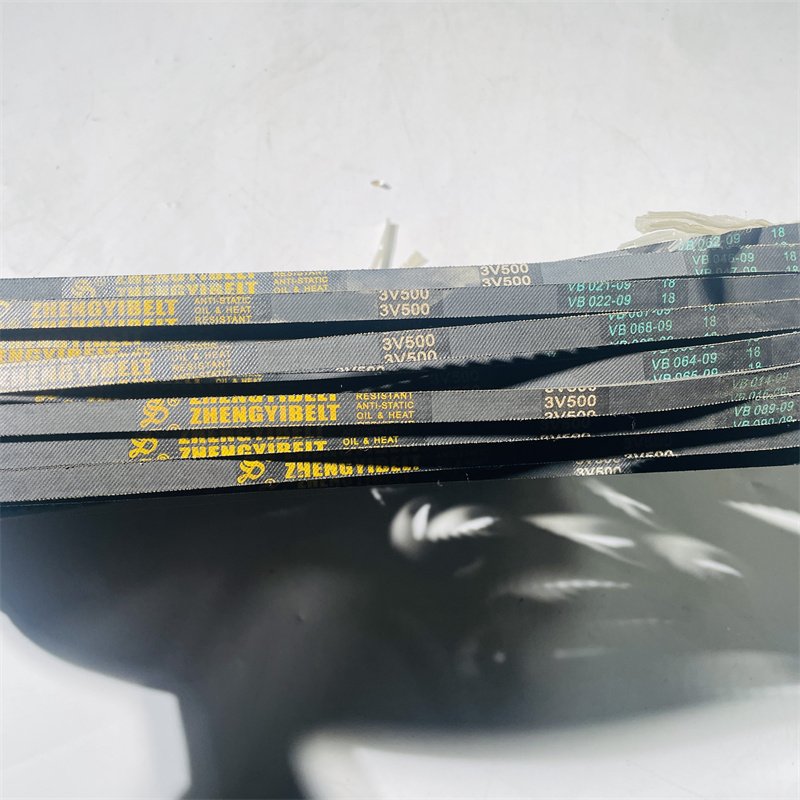 3v500 High Quality Industrial Transmission Auto Tension Bearing Unit Poly Rubber Pulley V Belt