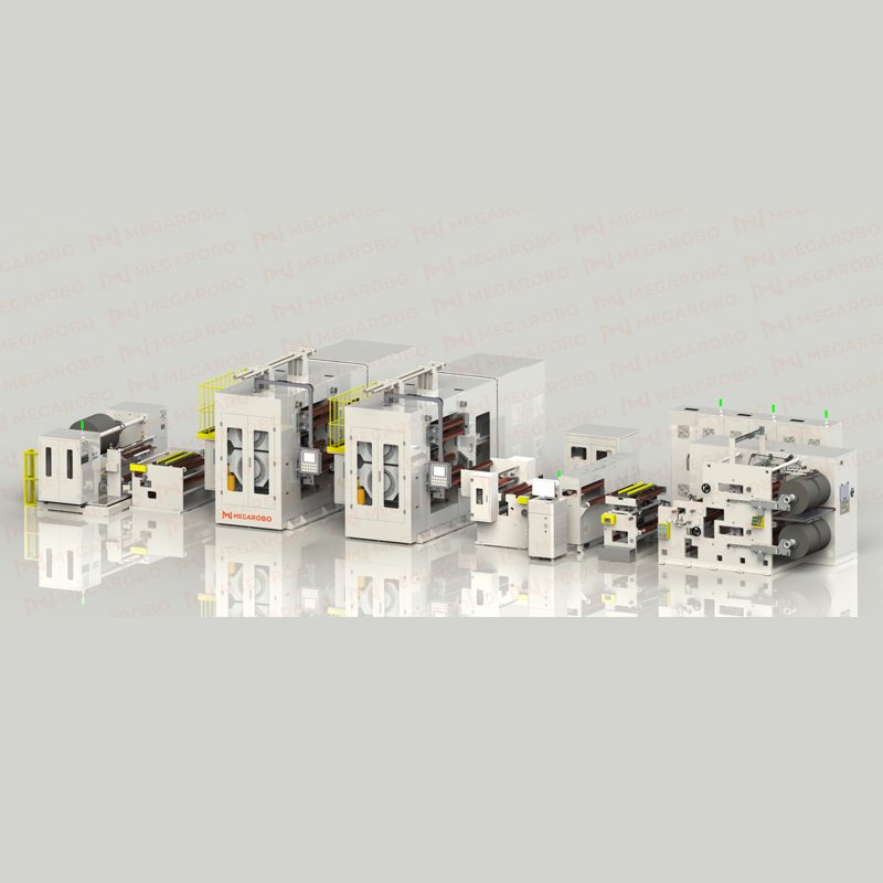 Lithium Battery Electrode Roll Press Machine Single Release and Double Collection High Speed Double Roll Production Line