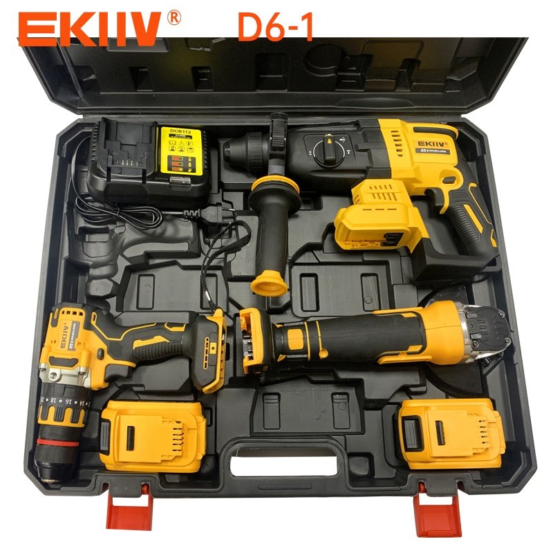 Hardware electrical power combo kit cordless herramientas drill machine set other hand wrench Tool Box Set tools kit tool sets