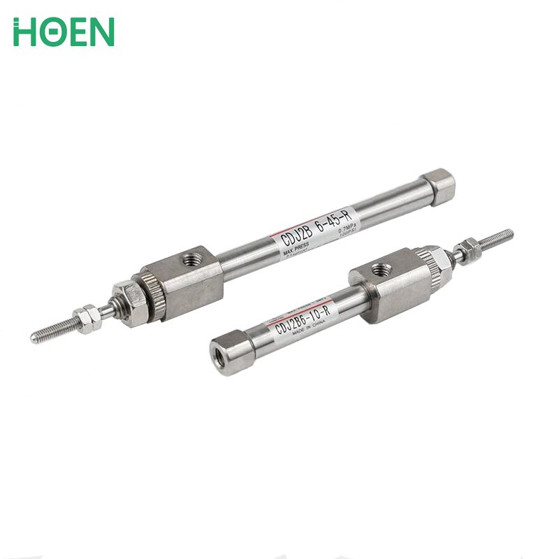 CJ2Z CJ2ZW Built-in Speed Controller Type Double Acting Single / Double Rod Pneumatic Series Cylinder for Industry Use