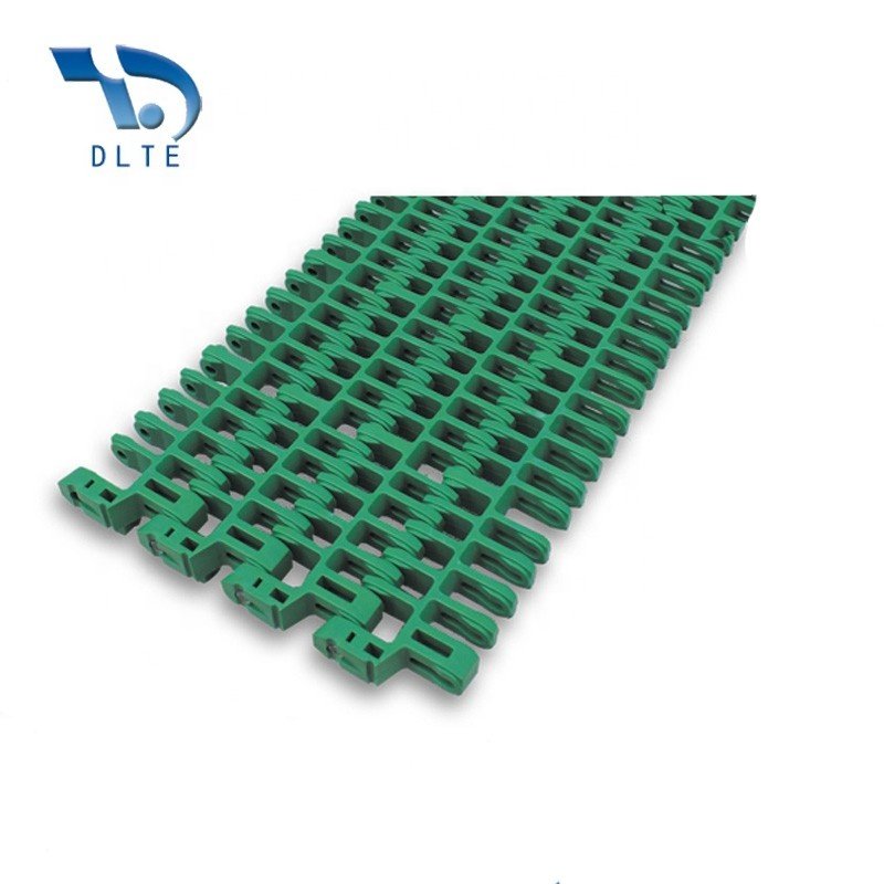 DLTE 90degree Turn Conveyor with baffles Straight Modular Belt Conveyer with baffles guard back plate