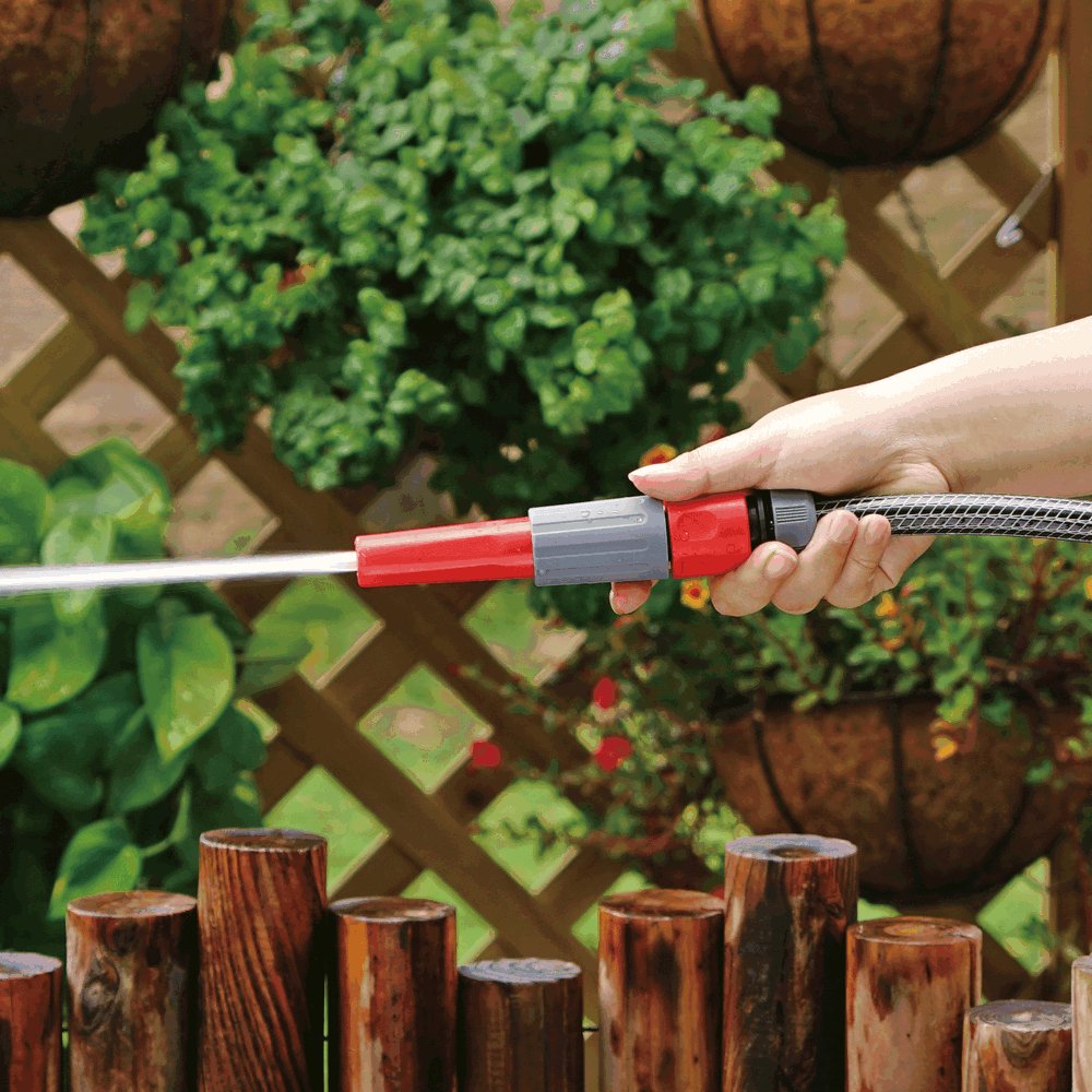 Twist Hose Nozzle High Pressure Water Jet Spray for Garden Cleaning and Watering Anti Slip Soft Handle Small Compact Sprayer
