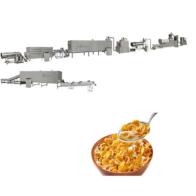 Corn Flakes Production Line Corn Flakes Machinery Auto Breakfast Cereal Corn Flakes Equipment
