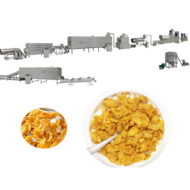 Corn Flakes Production Line Corn Flakes Machinery Auto Breakfast Cereal Corn Flakes Equipment