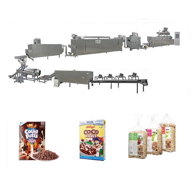 Corn Flakes Production Line Corn Flakes Machinery Auto Breakfast Cereal Corn Flakes Equipment