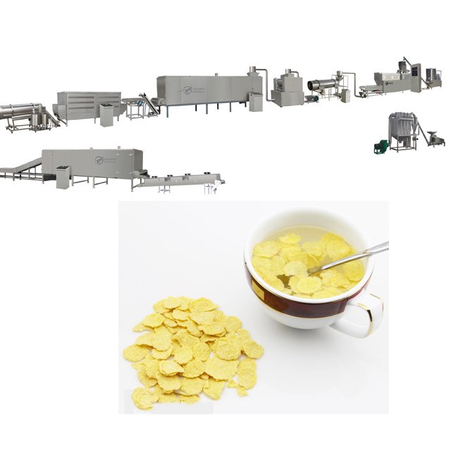 Corn Flakes Production Line Corn Flakes Machinery Auto Breakfast Cereal Corn Flakes Equipment