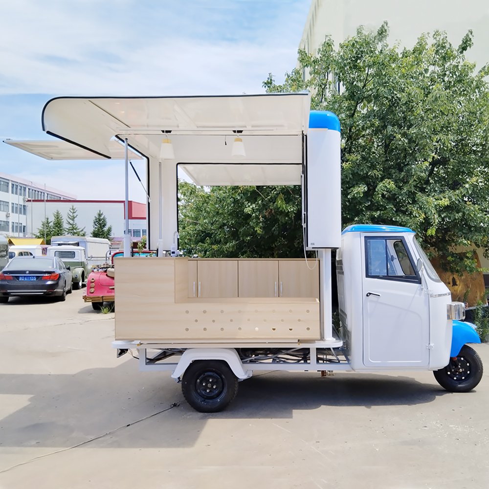 Outdoor Hotdog Kiosk Electric Food Cart America Mobile Food Carts Three Wheel Electric Tricycle for Sale