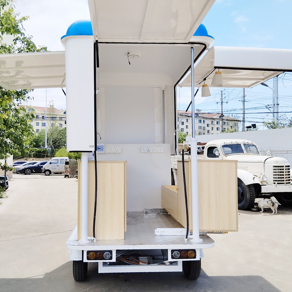 Outdoor Hotdog Kiosk Electric Food Cart America Mobile Food Carts Three Wheel Electric Tricycle for Sale