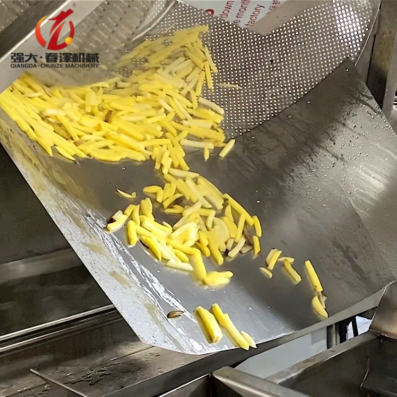 Qiangda Fully Automatic Machinery to Make Potato Chips Potato Chip Line Frozen French Fries Production Line