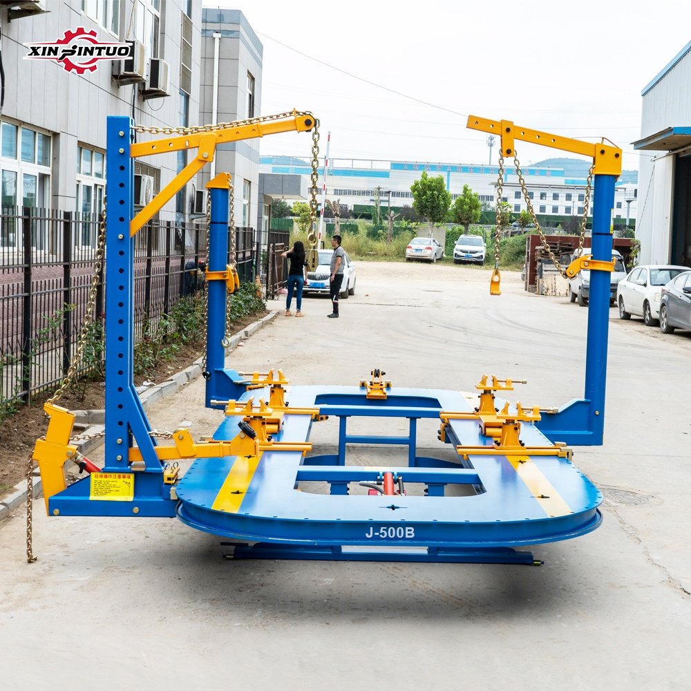 Xinjintuo CE Accident Car Auto Body Repair Equipment Chassis Pulling Bench Hydraulic Lift Platform Frame Puller Machine