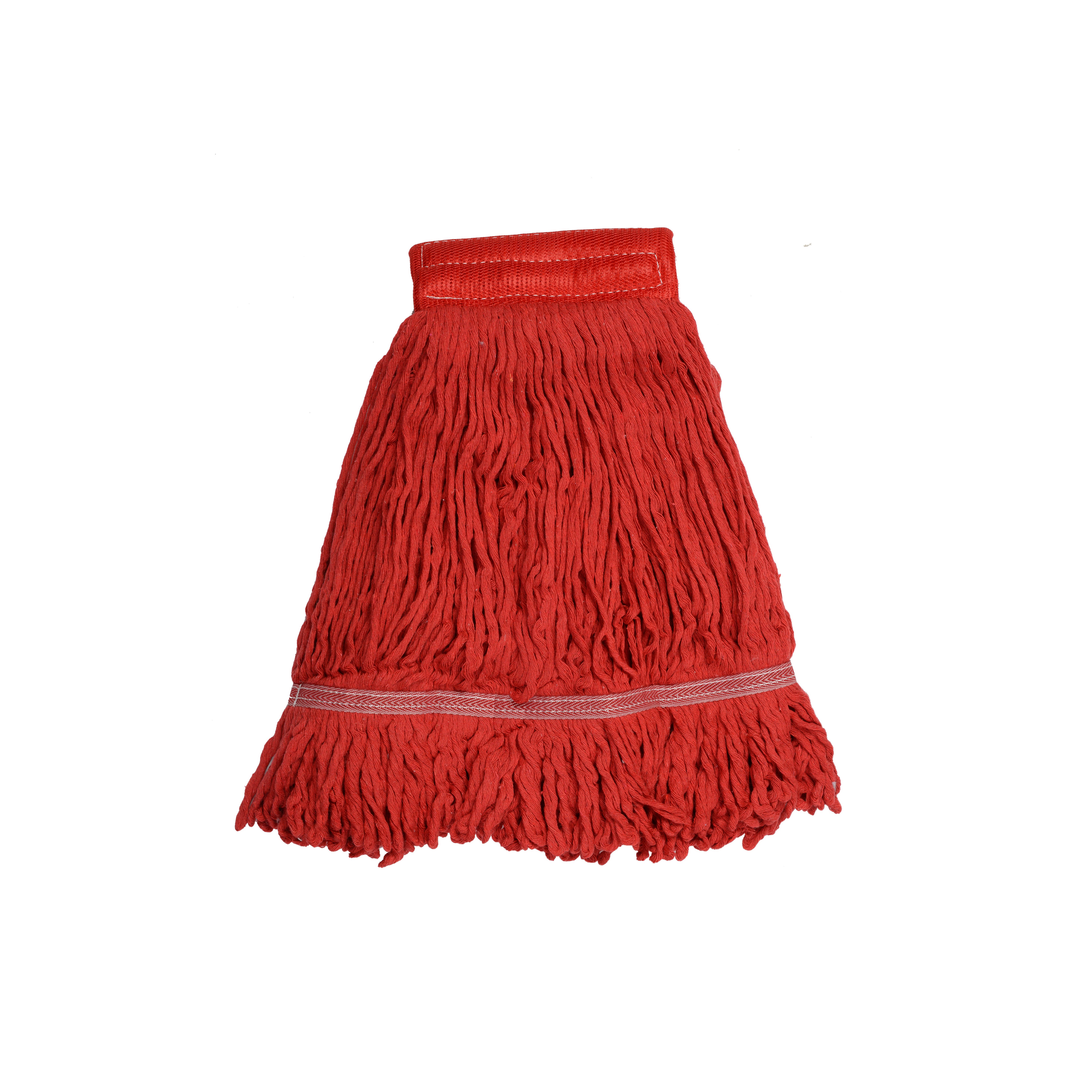 Cut End Natural White Friction Spinning Cotton Mop Head Industrial Mop Refill Wet Mop Head