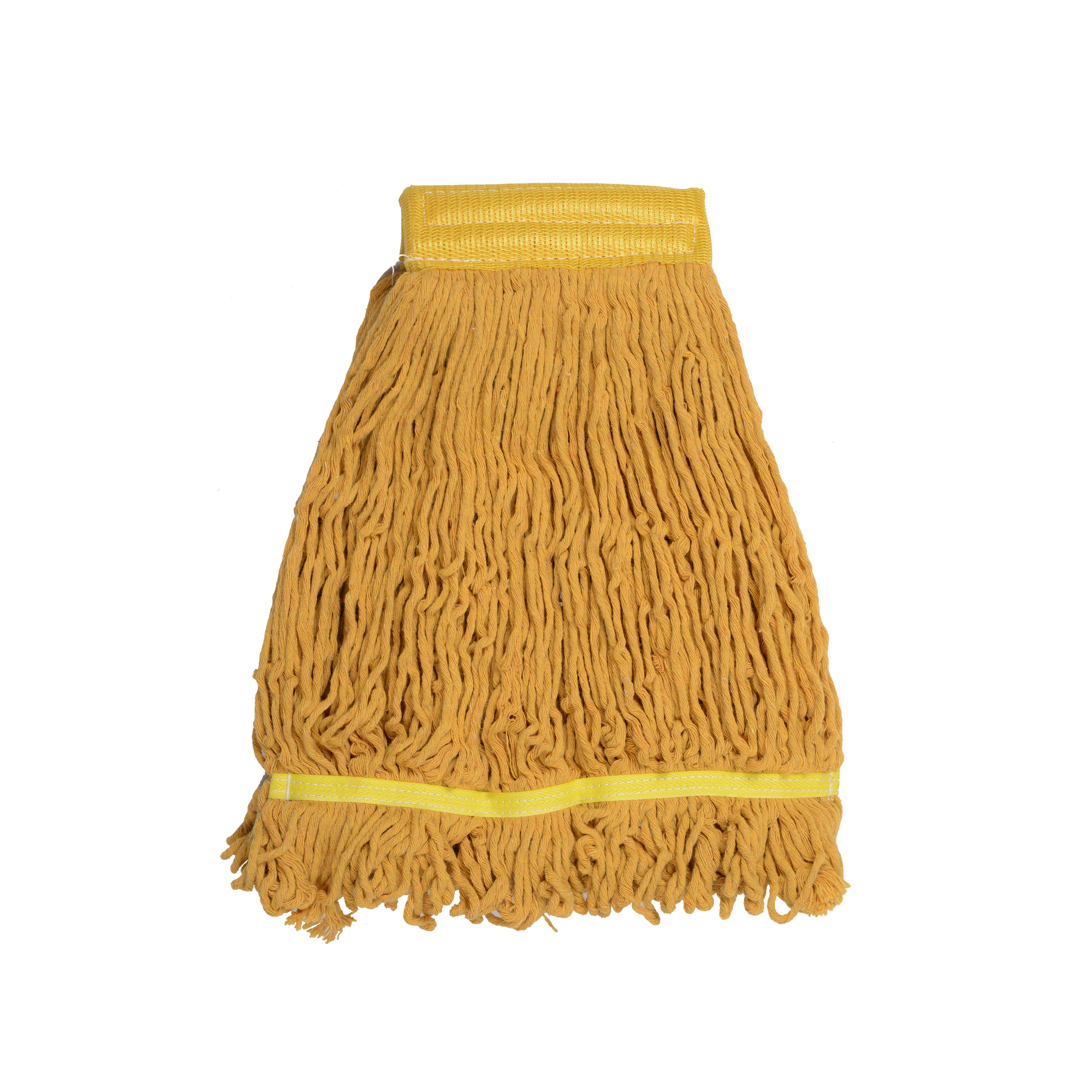 Cut End Natural White Friction Spinning Cotton Mop Head Industrial Mop Refill Wet Mop Head