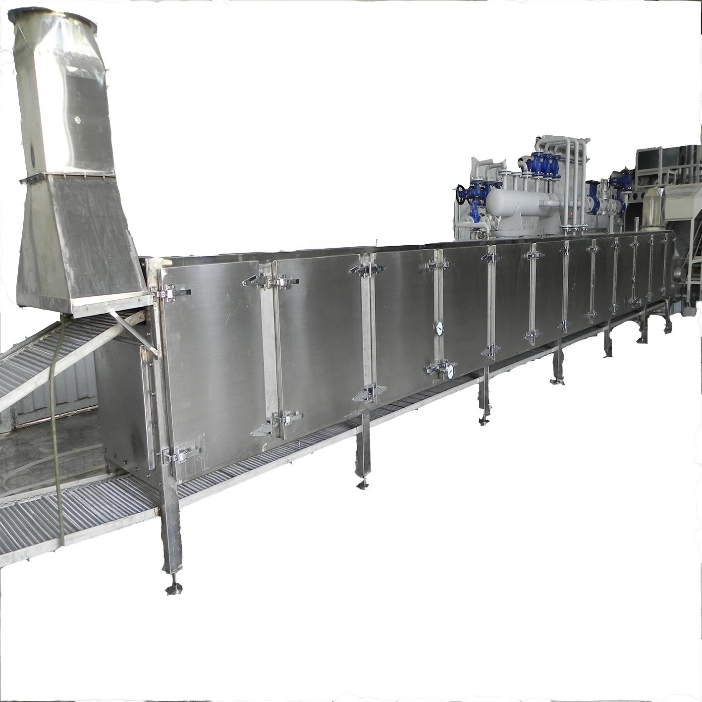 Industrial Automatic Steamed Noodle Line Noodle Steamer Steaming Machine