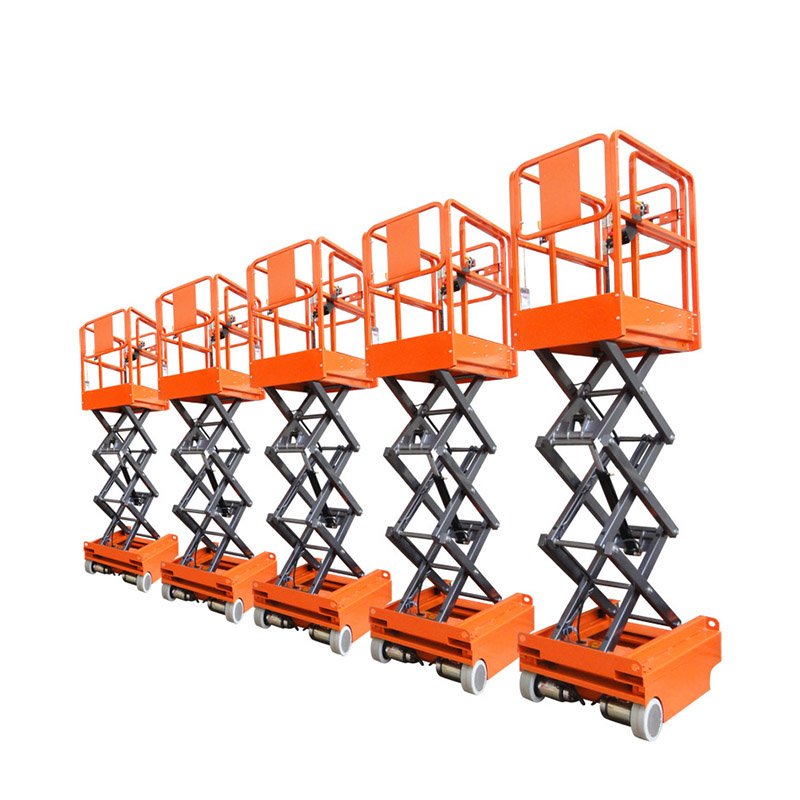 Mini Body Easy Operation Machines 300kg Battery Power Man Driven Scissor Lifter With CE Certificate