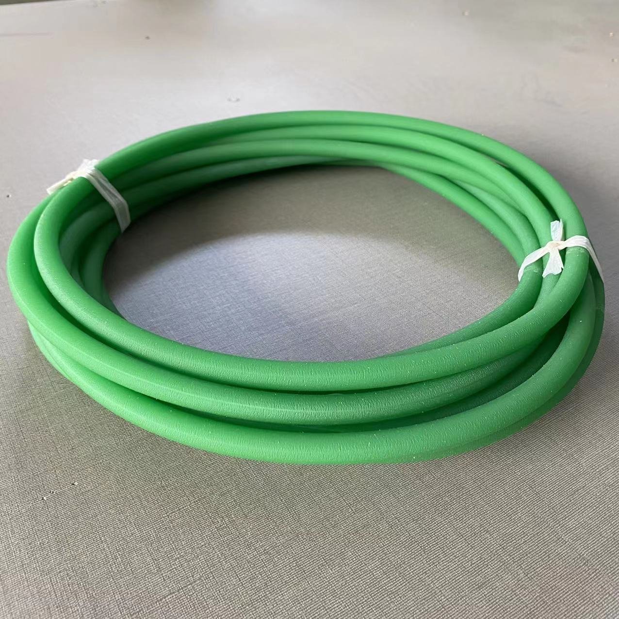 green polyurethane round transmission belt for textile machinery