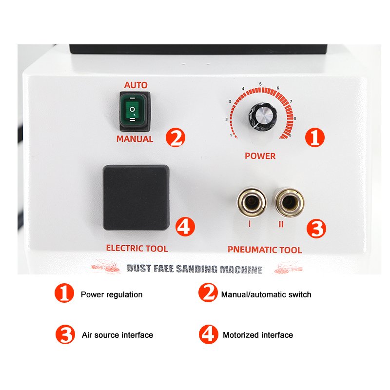 FUNISI F3 Professional Hot-selling New Design Dry Grinding Dust Free Sanding Machine Dust Extractor for Car Body Repair