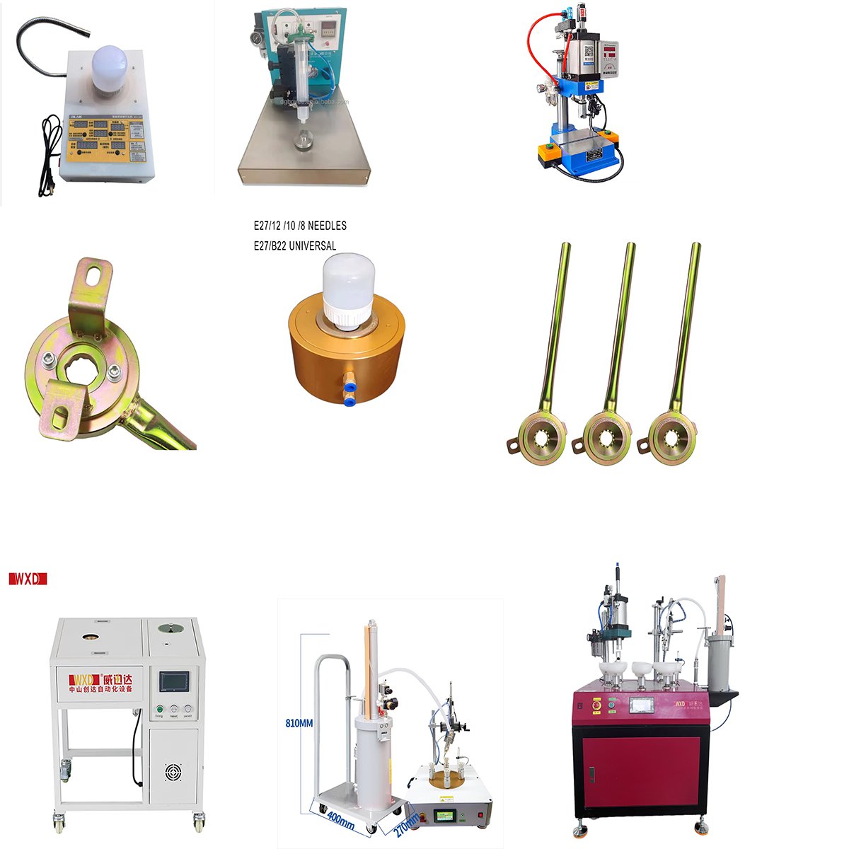 Automatic Brewing Machine E27 Led Lamp Punching Machine Is Used for Lamp Manual Lock Lamp Holder