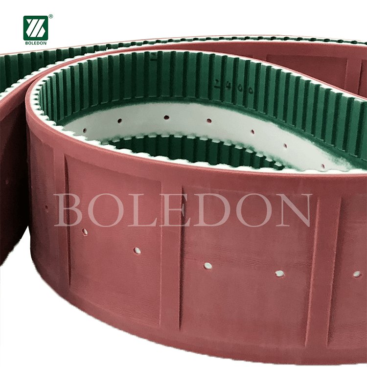 Good Quality Industrial Pu Transmission Belt At10 Tooth Embroidery Machine Timing Belt With Red Rubber