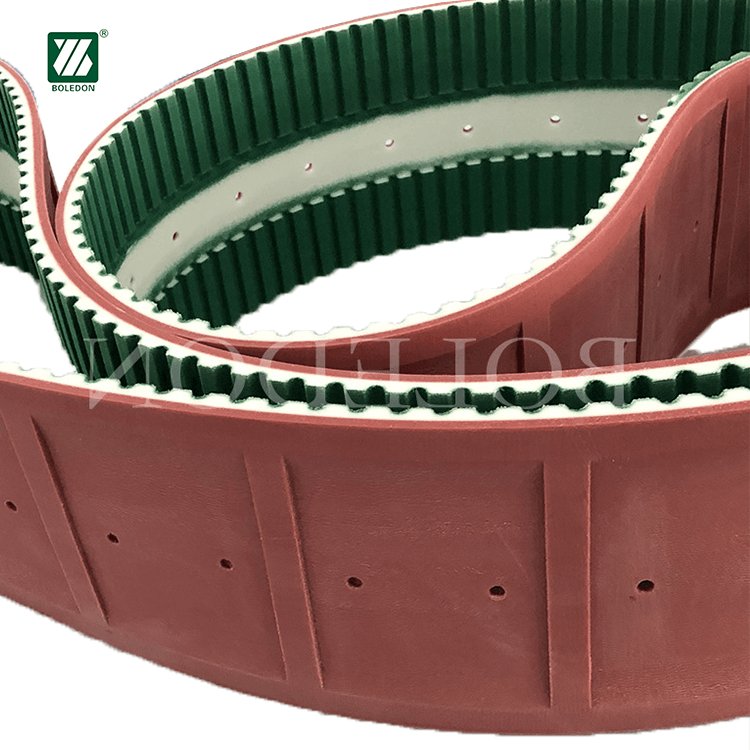 Good Quality Industrial Pu Transmission Belt At10 Tooth Embroidery Machine Timing Belt With Red Rubber
