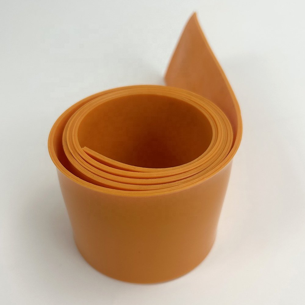 Polyurethane belt with orange/ black PU coatings/ coated for PU timing belts