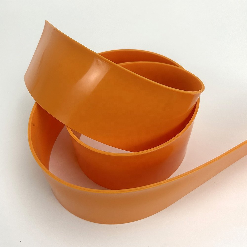 Polyurethane belt with orange/ black PU coatings/ coated for PU timing belts