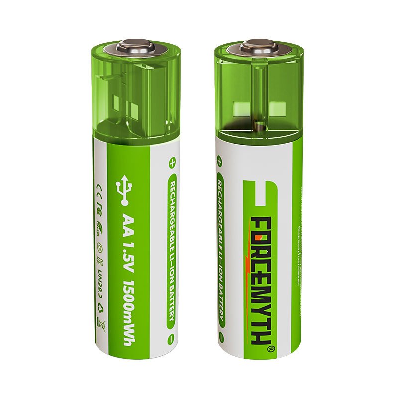 No.5 USB Rechargeable lithium battery 1.5V 1500mWh Real Capacity Lithium Battery Constant Voltage Fast Charge