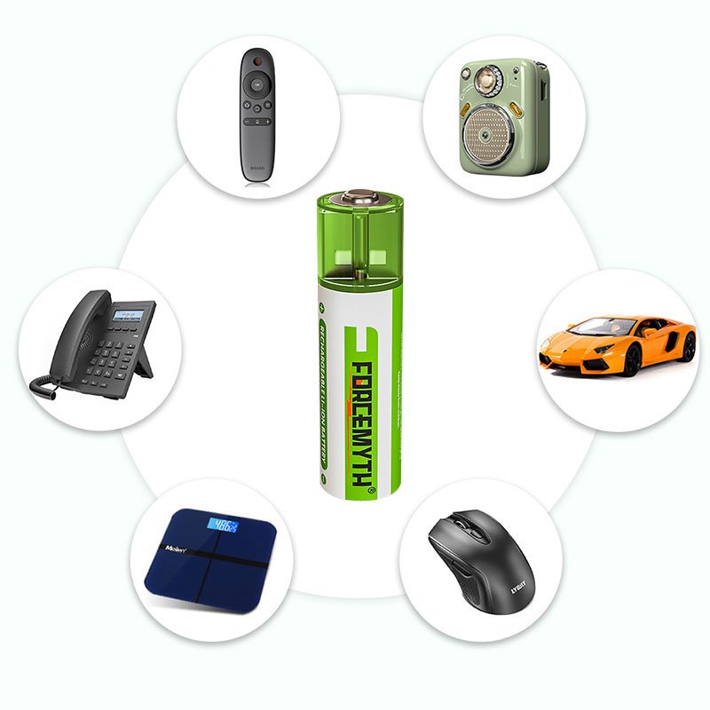 No.5 USB Rechargeable lithium battery 1.5V 1500mWh Real Capacity Lithium Battery Constant Voltage Fast Charge