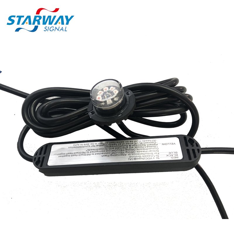 2023 Straway Warning Ultra Bright 12V Led Hideaway Strobe Light Car Flash Hideaway Strobe Light Kit Warning Hide Away Light