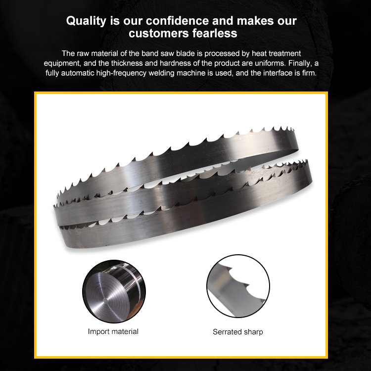 BF Teeth Hardenend Band Saw Blade Roll Wood Cut Tape Horizontal Woodworking 4013*35*0.9 Mm T22 Sawmill Band Saw Blade