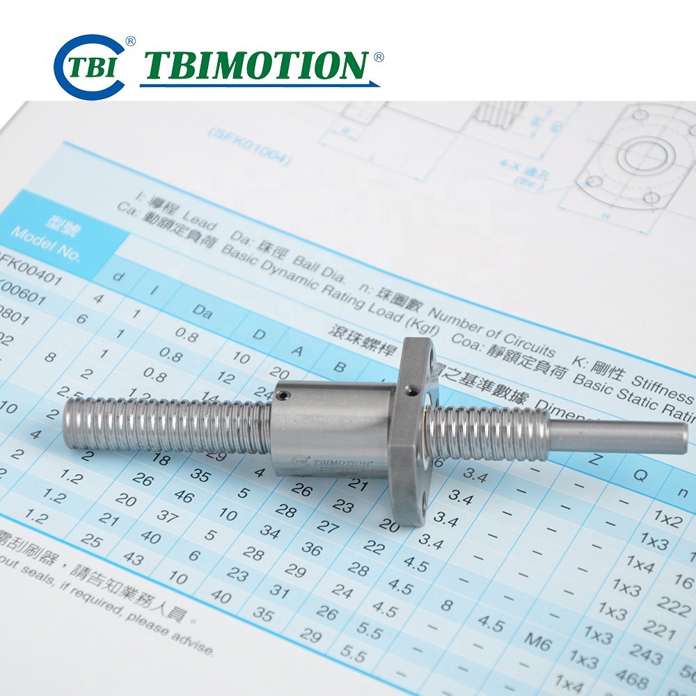 Original TBI Ball Screws Rod Nut SFK01205 SFK01402 SFK01404 SFK01602 SFK02002 SFK02502 XSK01004 XSK01404 C7 C5 C3 CNC Ballscrew
