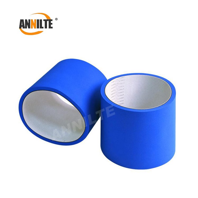 Annilte Sponge Belt For Folder Gluer/Folding Machine For Pressing Boxes Conveyor Belt With Blue Sponge And With Steel Buckle
