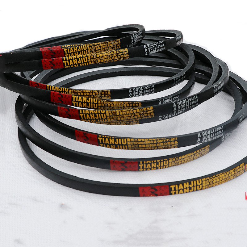 A Type Black Rubber Drive V Belt A110/112/113/114/115/ 118 /120/124/125/126 Inner Girth industrial Transmission Belt