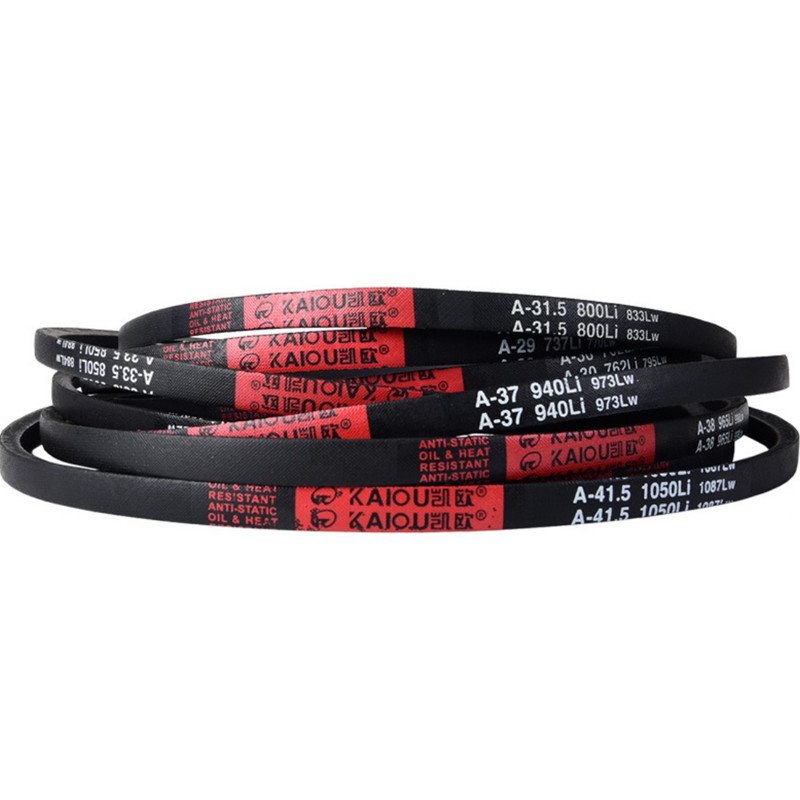 A Type Black Rubber Drive V Belt A110/112/113/114/115/ 118 /120/124/125/126 Inner Girth industrial Transmission Belt