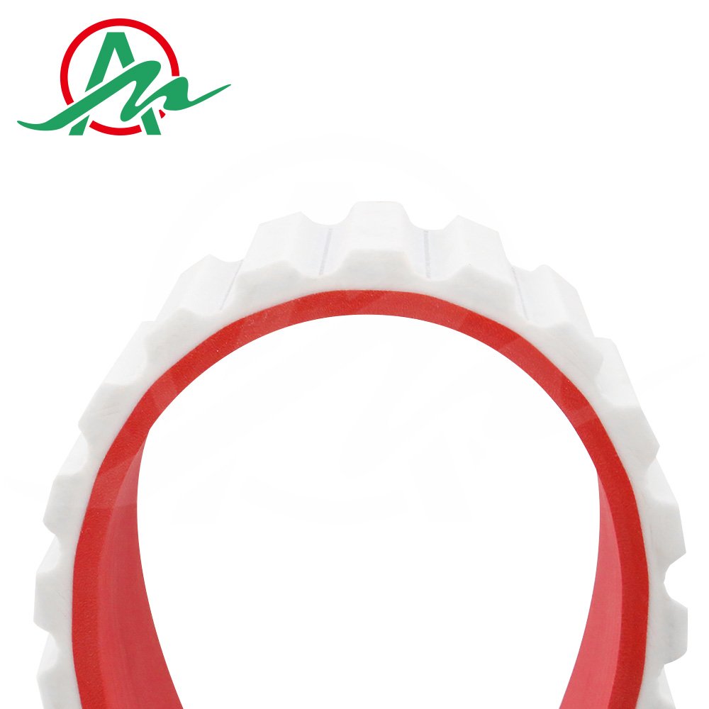 Customized Conveyor Belt Red Rubber Coated Timing Belt AT20 Add 5T Red Rubber Coated